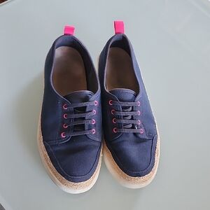 Vionic Jovie Lace Up Canvas Slip On Sneakers With Arch Support Size 8